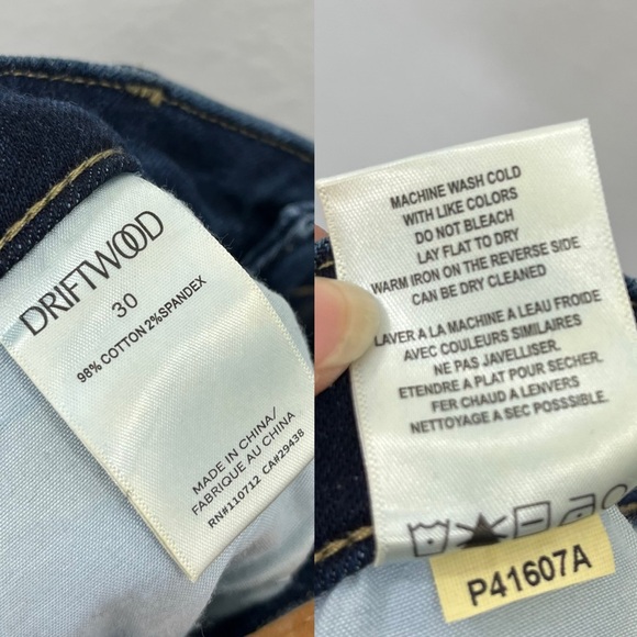 Driftwood Women's Farrah Flora Embroidered Flare Jeans dark Wash size 30 - Picture 7 of 12